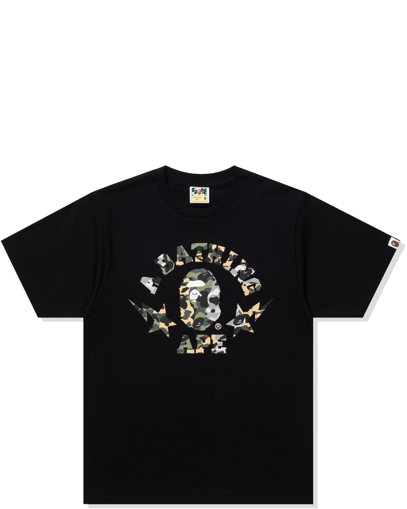 1st Camo Crazy Sta College Tee A bathing ape – Гарантія оригінальності