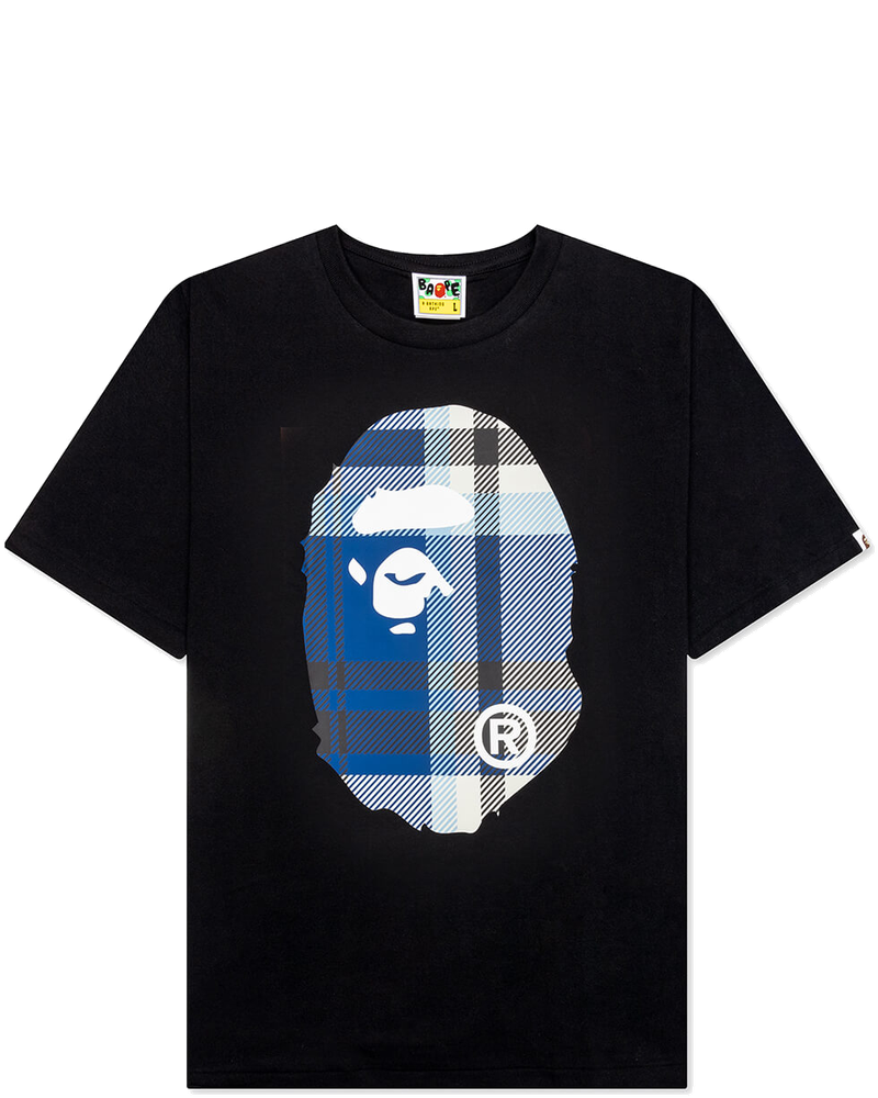 Check Big Ape Head Tee Black A bathing ape – Гарантія оригінальності