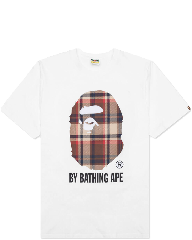 Оригінальна Check By Bathing Ape Tee White A bathing ape