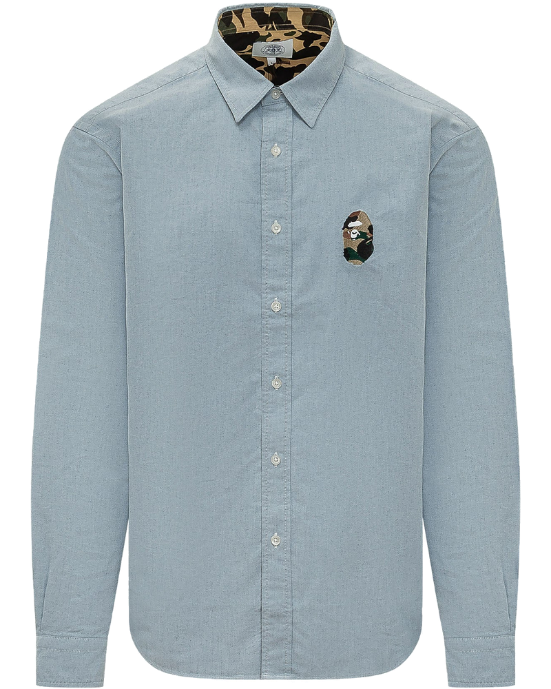 Shirt With Buttons And Embroidered Logo A bathing ape оригінал – Купити в Україні