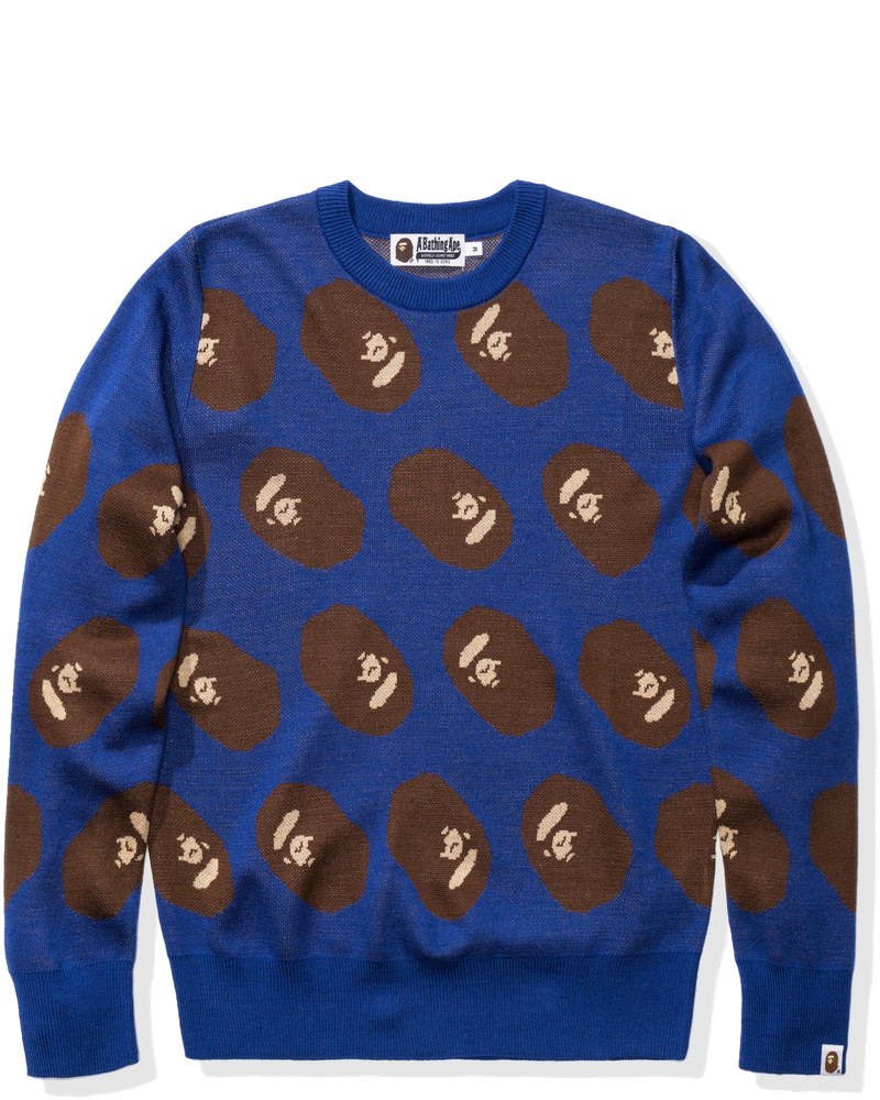 Ape Head Knit Blue A bathing ape – Гарантія оригінальності