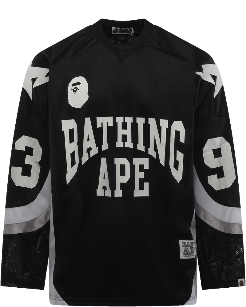 Оригінальна Line Camo Jacquard Logo Relaxed Fit Ice Hockey Jersey A bathing ape