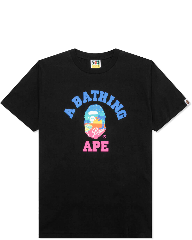 Оригінальна Sunset Beach Tee Black A bathing ape