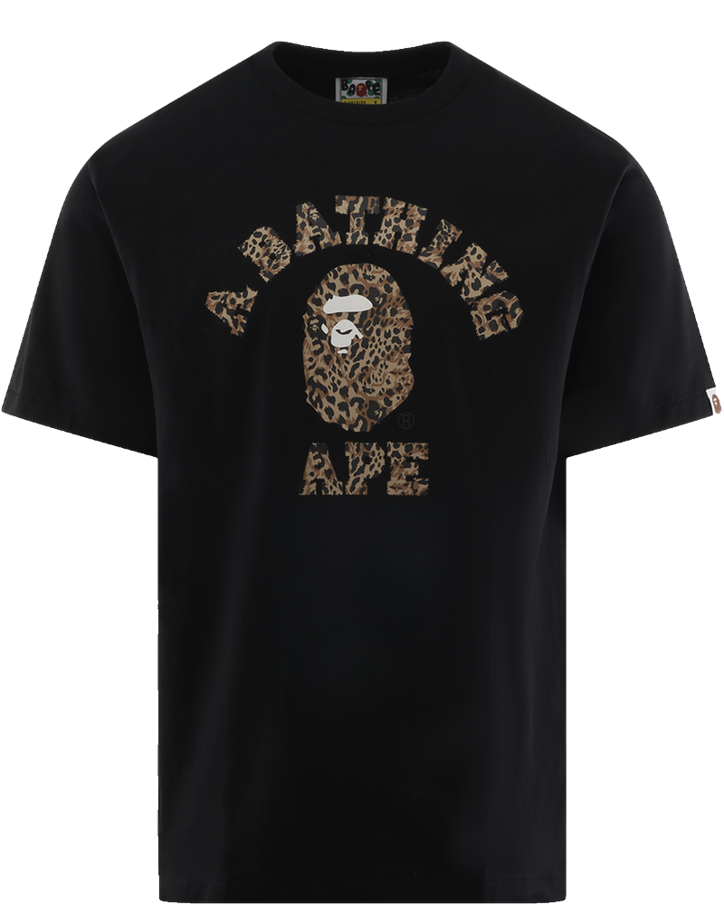 Wild Leopard Pattern College Tee A bathing ape оригінал – Купити в Україні