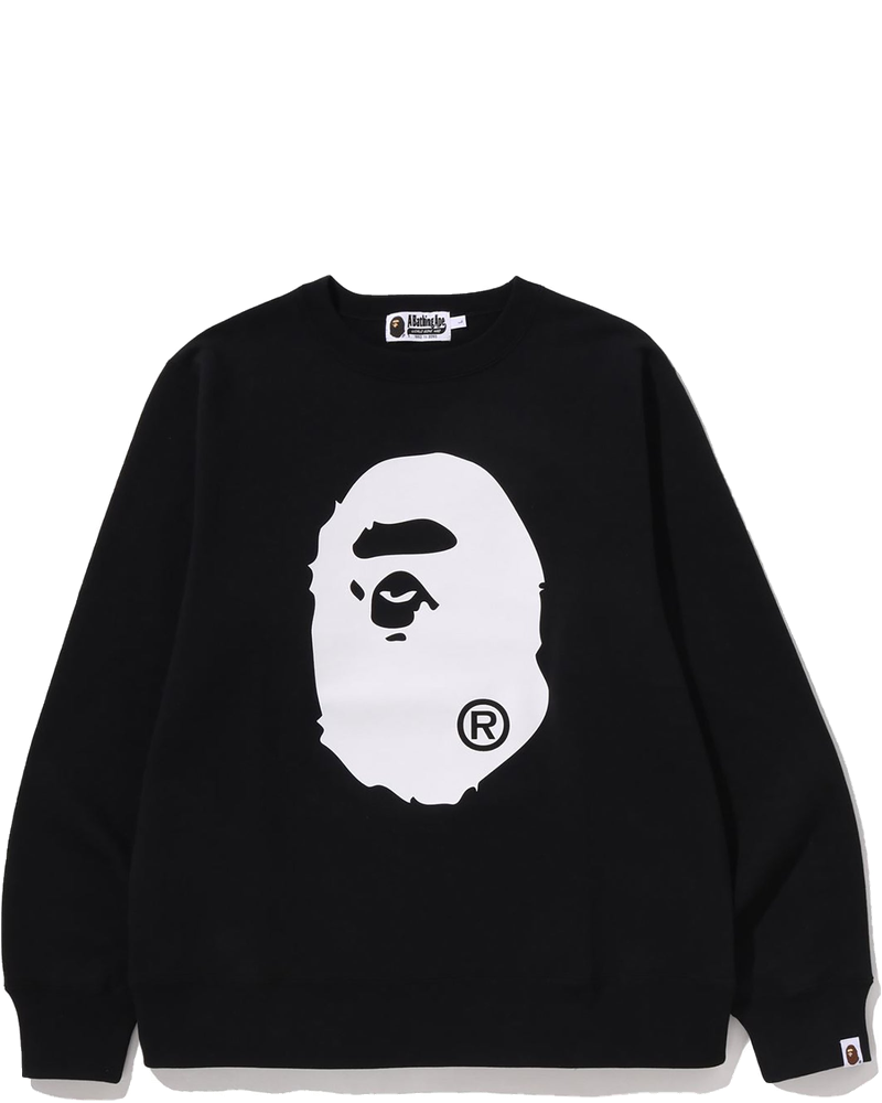 Big Ape Head Crewneck Sweatshirt Mens A bathing ape – Гарантія оригінальності