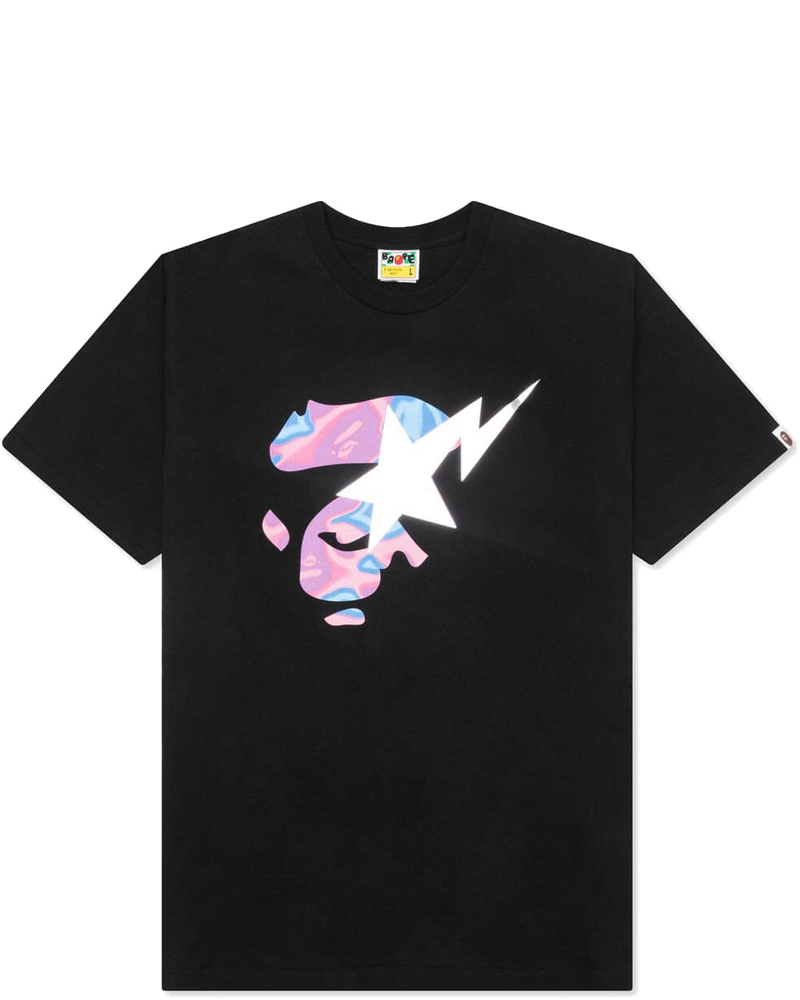 Оригінальна Liquid Camo Ape Face Sta Tee A bathing ape