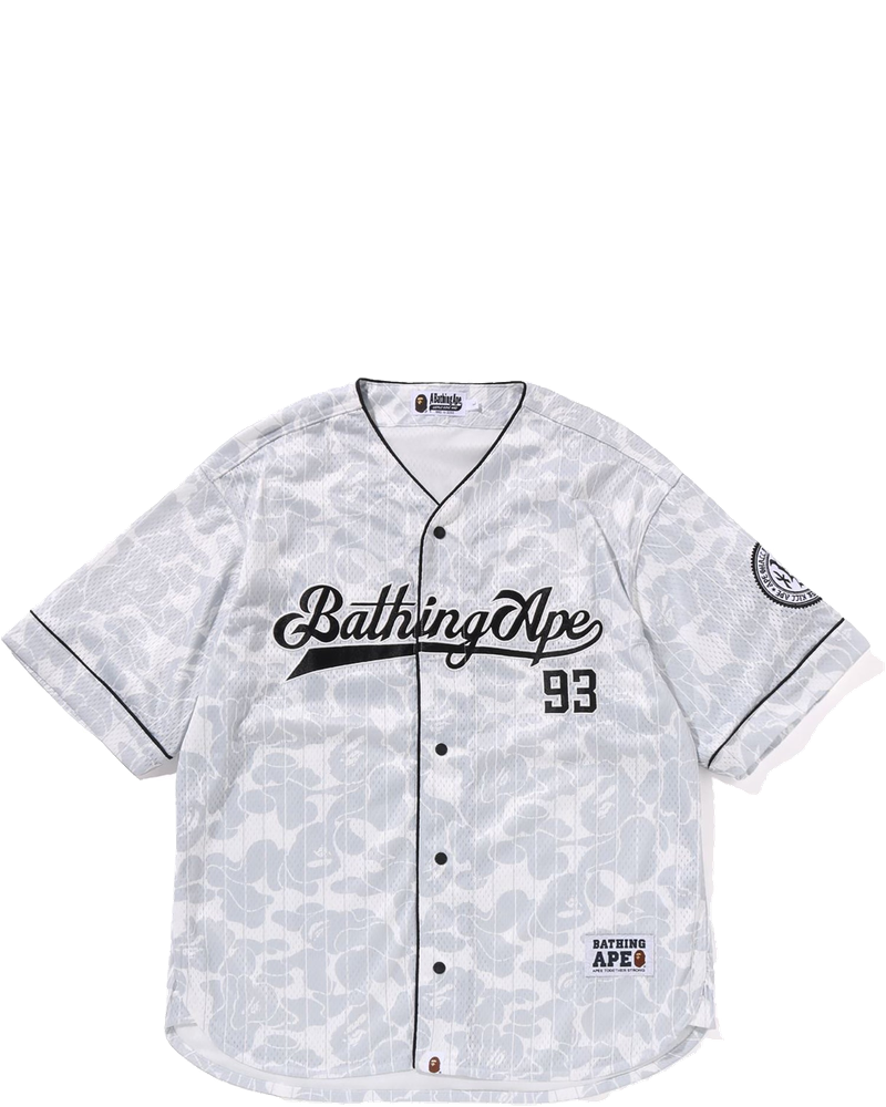 Camo Stripe Baseball Shirt Mens A bathing ape – Гарантія оригінальності