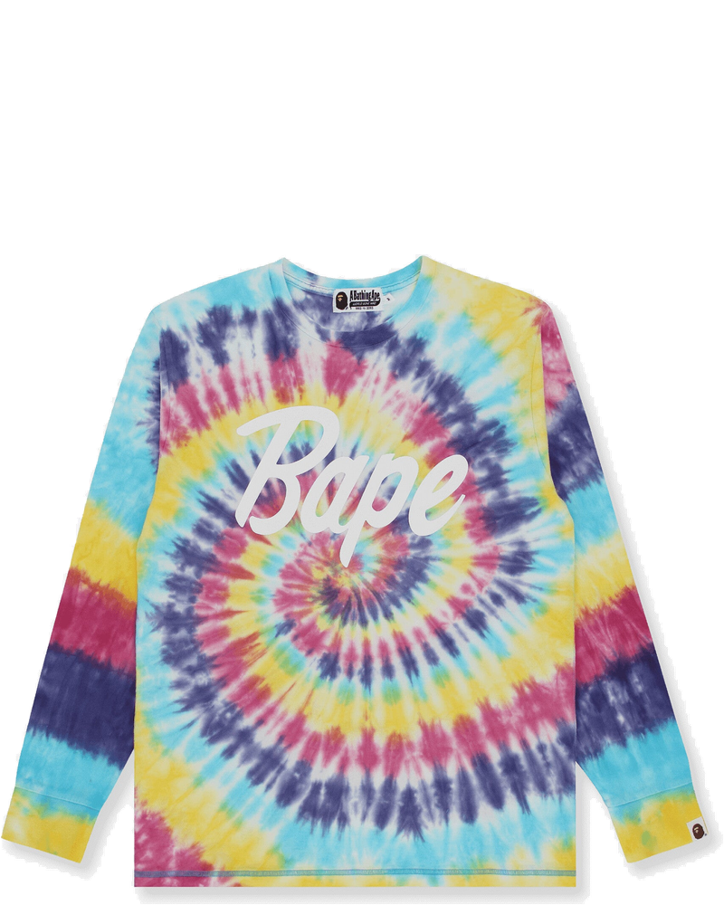 Mens Bape Tie Dye T-Shirt Multicolor A bathing ape – Гарантія оригінальності