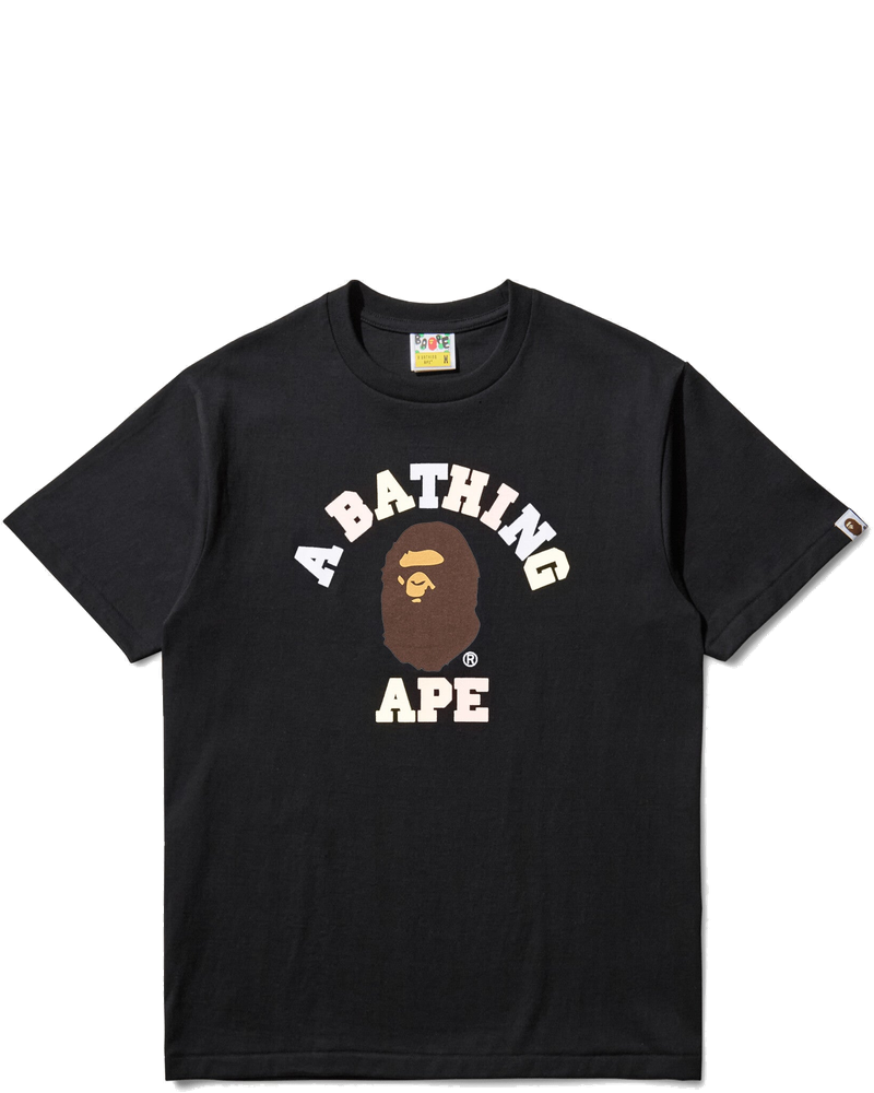 Mens College T-Shirt Black A bathing ape оригінал – Купити в Україні