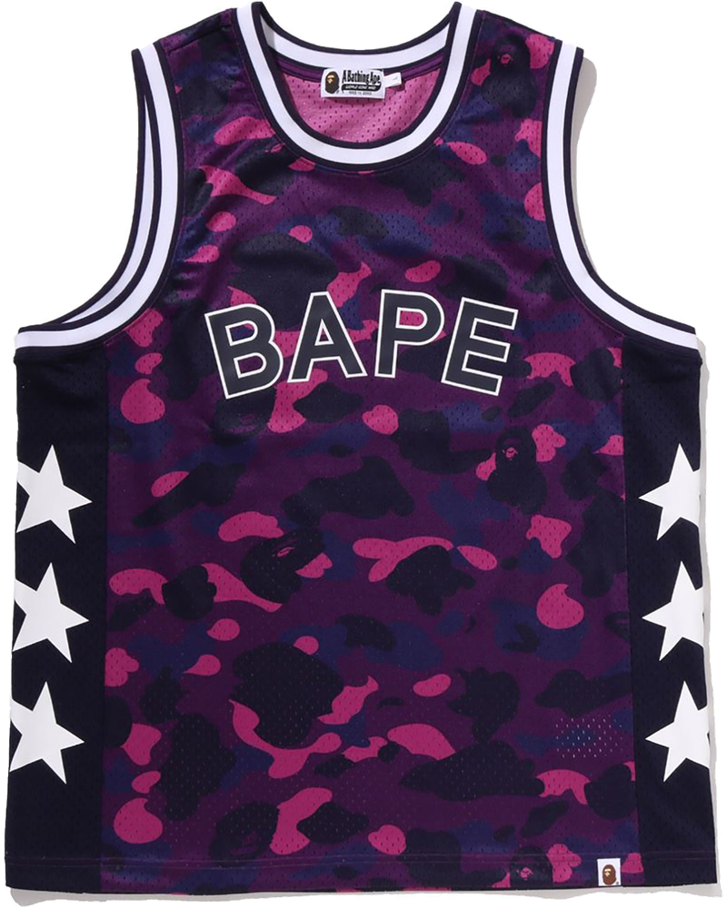 Color Camo Mesh Multi Logo Relaxed Fit Tank Top Mens A bathing ape – Гарантія оригінальності