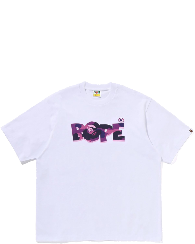Оригінальна Color Camo Bape Logo Relaxed Fit Tee Mens A bathing ape
