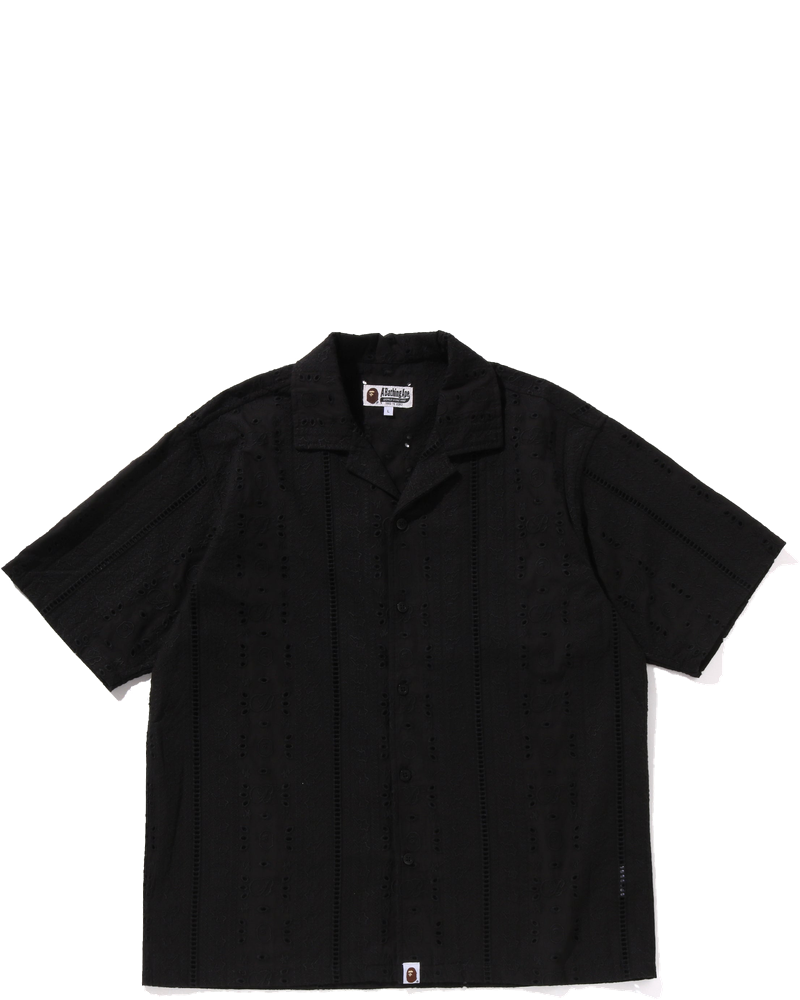 Embroidery Open Collar Ss Shirt Mens A bathing ape оригінал – Купити в Україні
