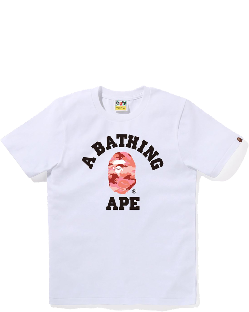 Glitch Woodland Camo College Tee Ladies A bathing ape оригінал – Купити в Україні