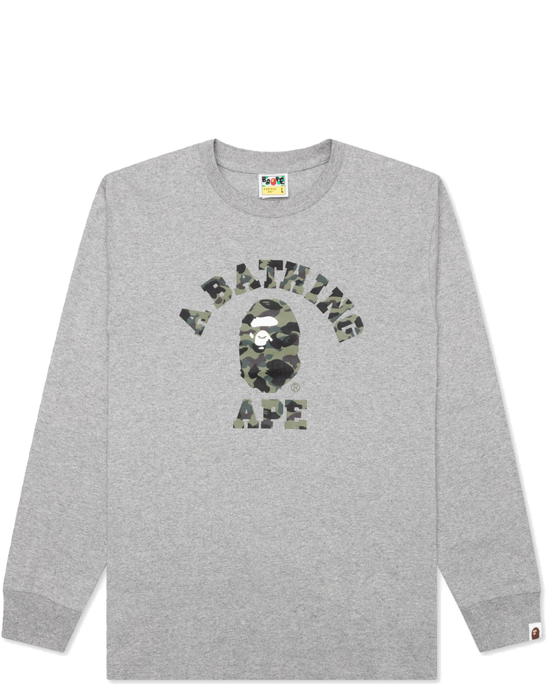 Оригінальна 1st Camo College Long Sleeve Tee A bathing ape