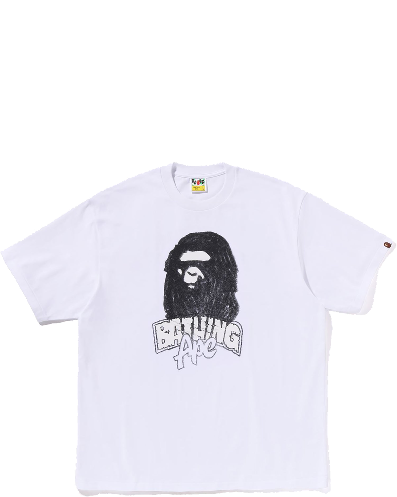 Оригінальна Hand Drawn Ape Head Relaxed Fit Tee Mens A bathing ape