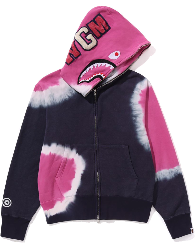 Оригінальна Hand Dye Shark Full Zip Hoodie Ladies A bathing ape