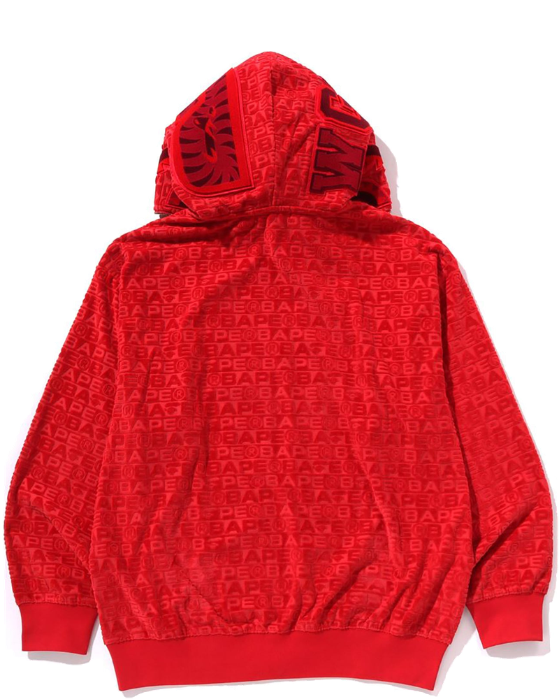 Оригінальна Lux Sport Pattern Shark Relaxed Fit Full Zip Hoodie Mens A bathing ape