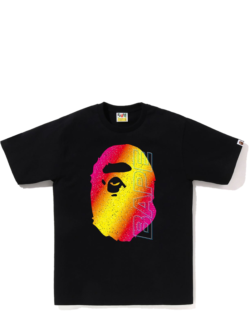 Оригінальна Mens Electro Neon Ape Head T Shirt A bathing ape
