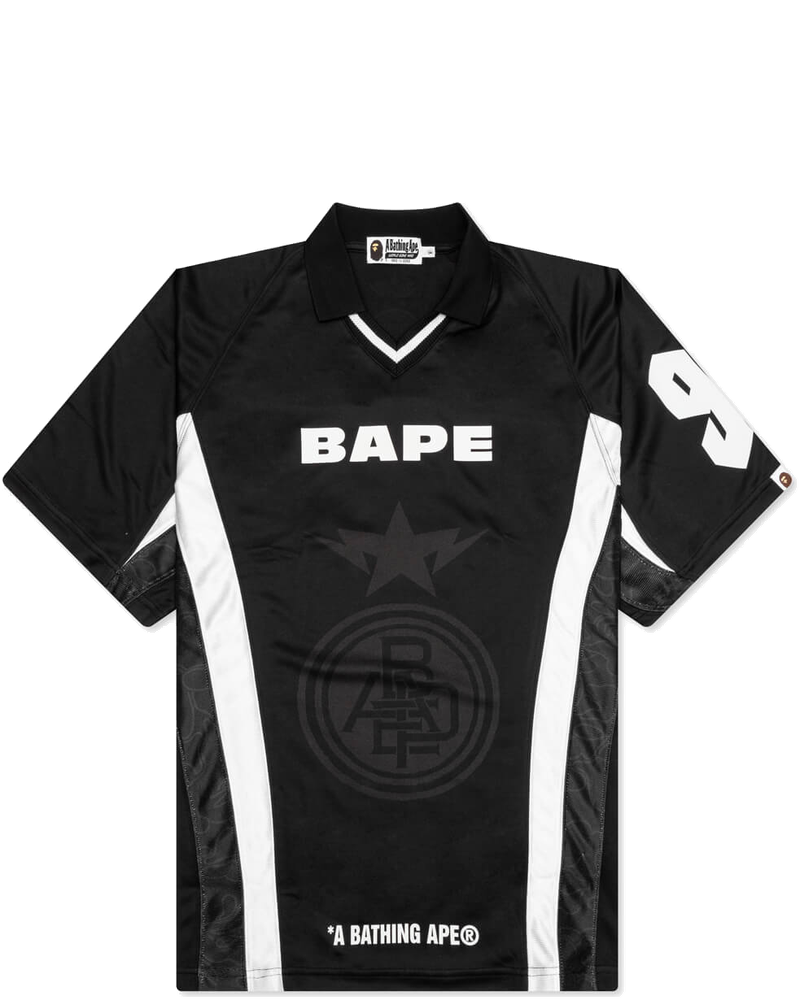 Multi Logo Relaxed Fit Soccer Jersey A bathing ape оригінал – Купити в Україні