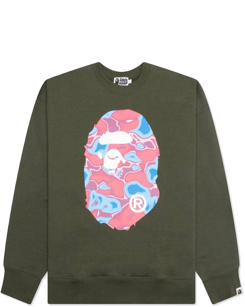 Оригінальна Liquid Camo Ape Head Relaxed Fit Crewneck Sweat A bathing ape