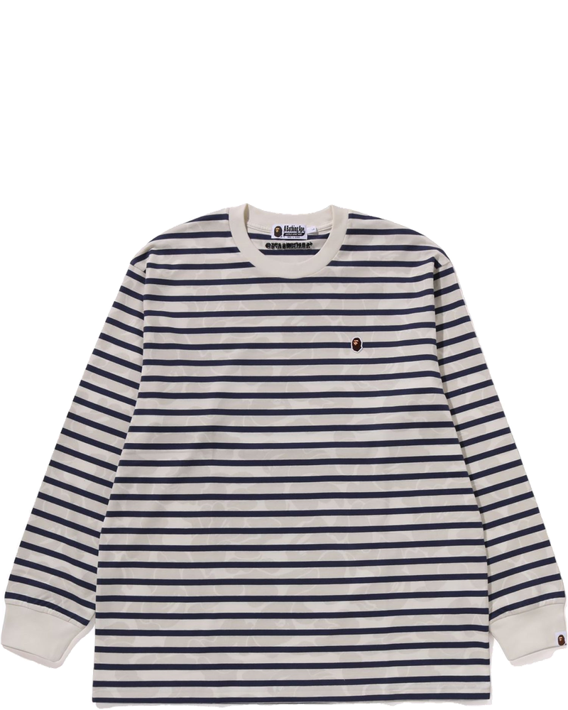 Solid Camo One Point Relaxed Fit Stripe Ls Tee Mens A bathing ape оригінал – Купити в Україні