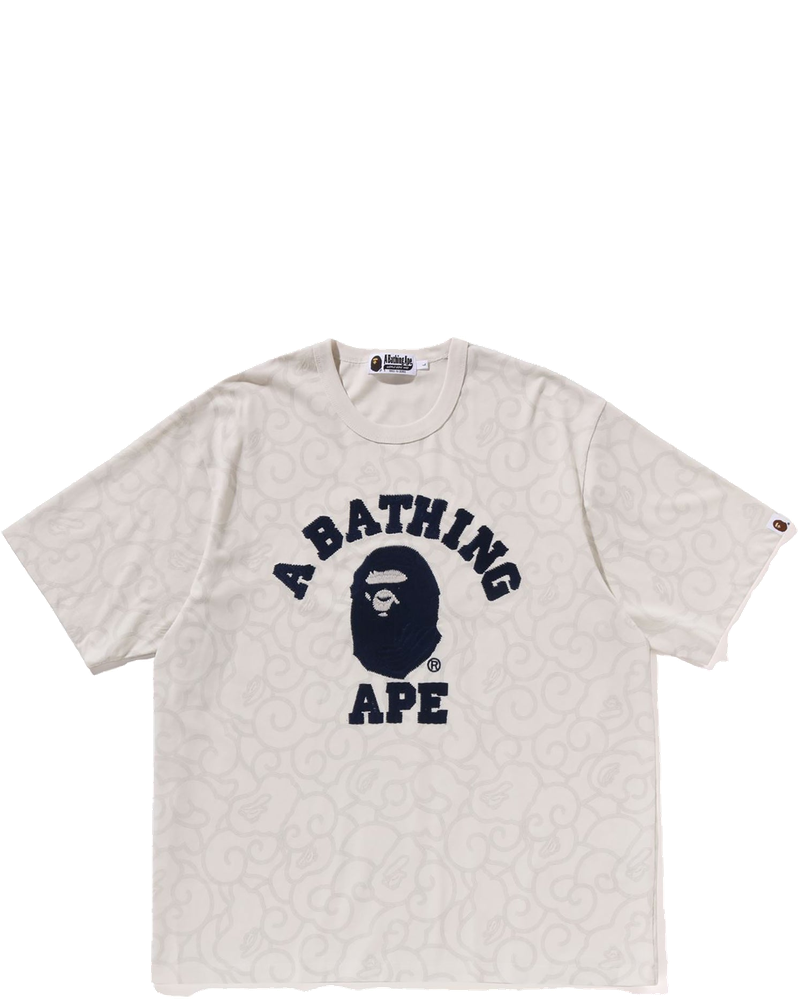 Washed Cloud Camo College Relaxed Fit Tee Mens A bathing ape оригінал – Купити в Україні