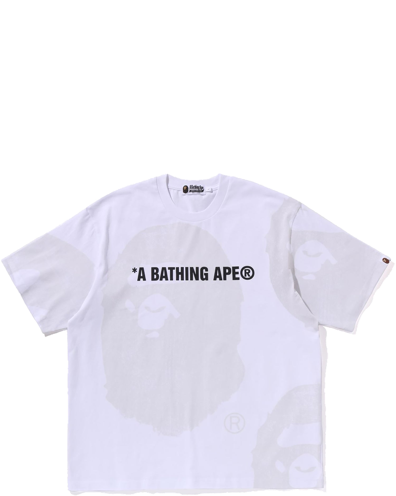 Оригінальна Water Print Ape Head Relaxed Fit Tee Mens A bathing ape