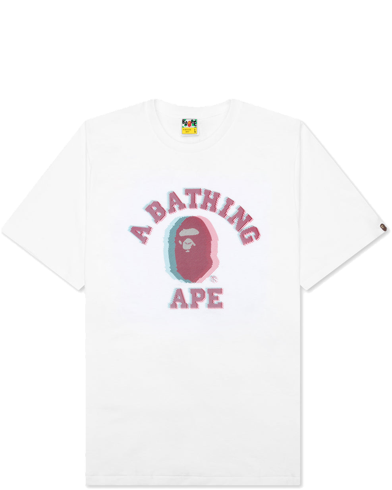 Glitch Art College College Tee A bathing ape оригінал – Купити в Україні