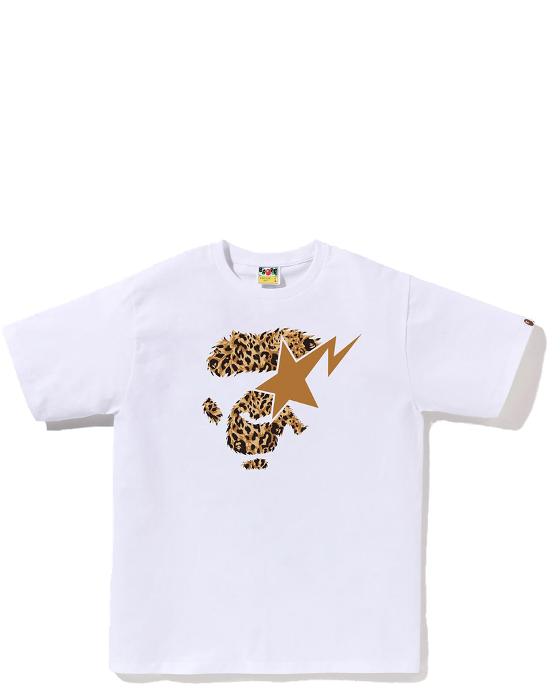 Wild Leopard Pattern Ape Face Sta Tee Mens A bathing ape оригінал – Купити в Україні