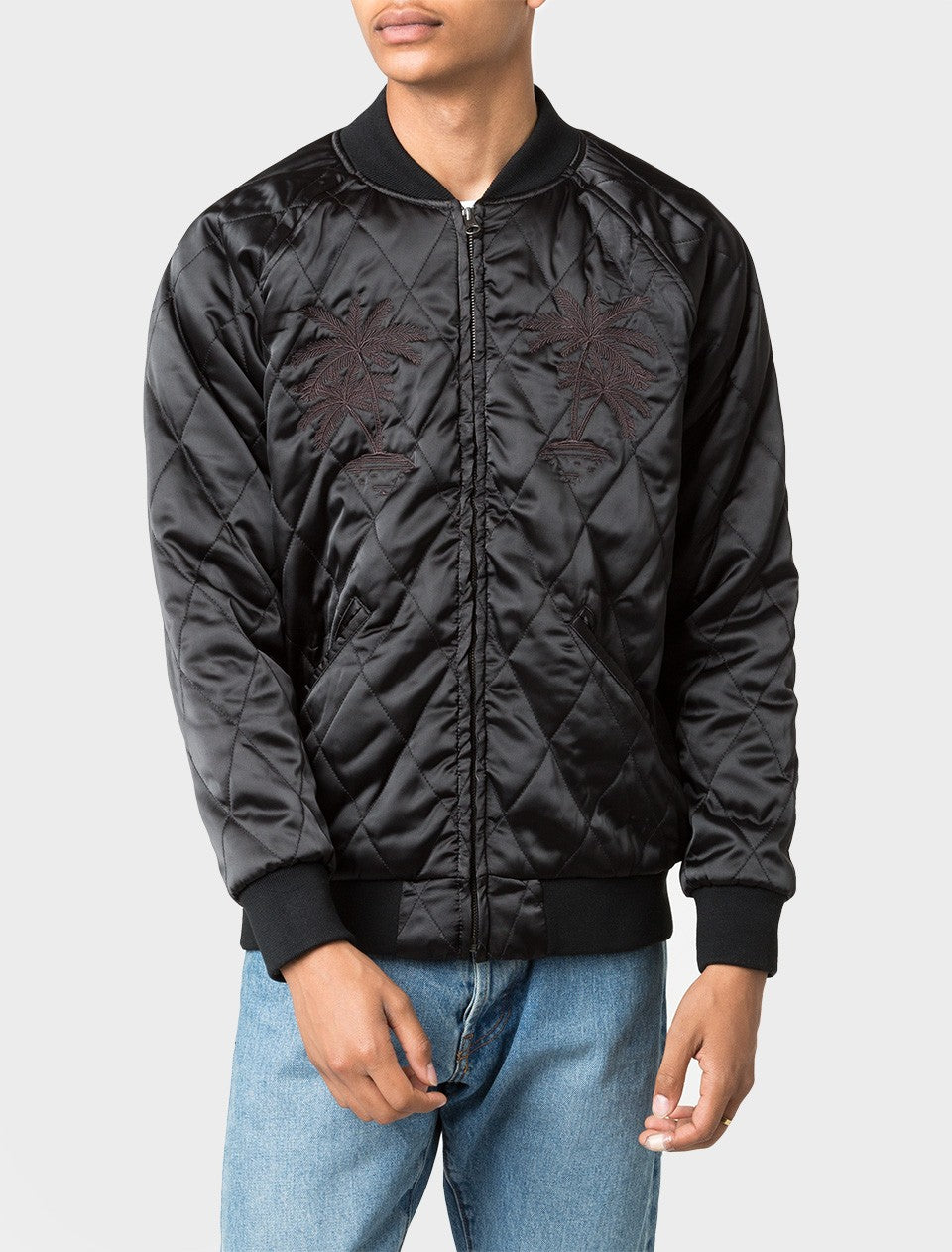 Satin Palm Mens Jacket Stussy оригінал – Купити в Україні – детальний вид