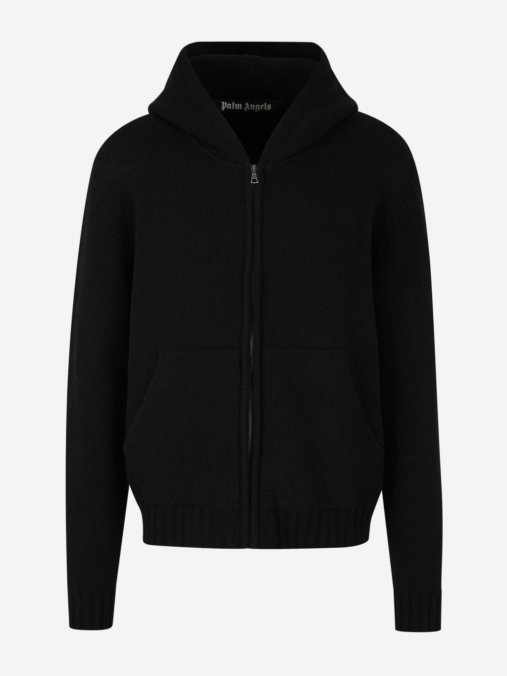 Оригінальна Knit Zipper Hood Sweatshirt Palm angels – боковий вид
