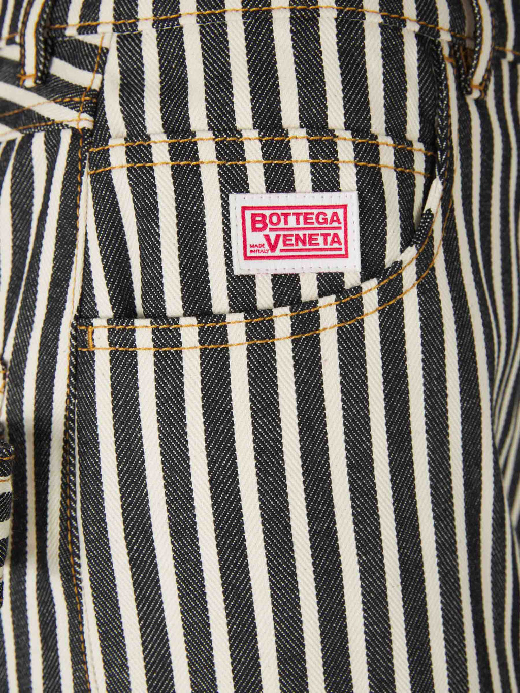 Striped Drill Trousers Bottega veneta – Гарантія оригінальності – збільшений вид