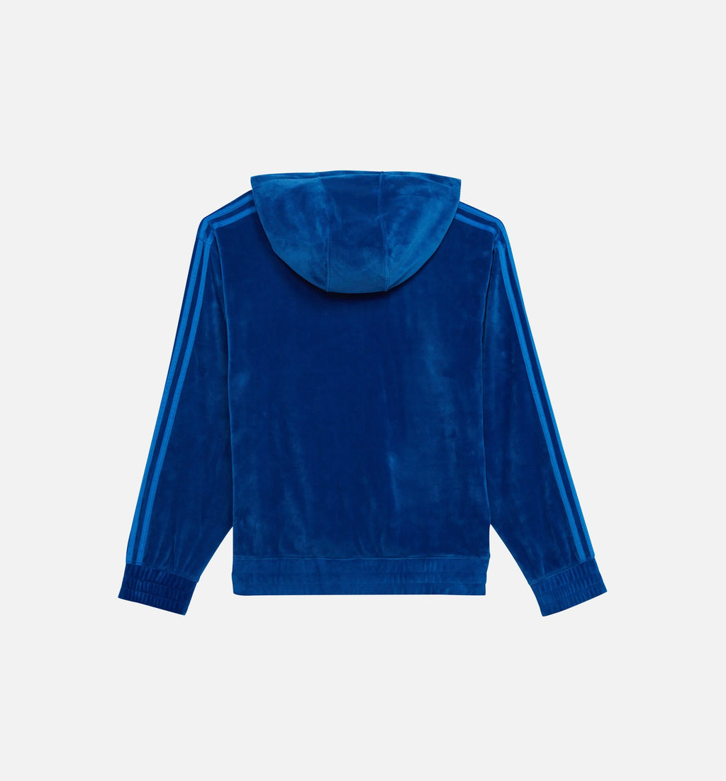 Jeremy Scott Velour Full Zip Hoodie Mens Jacket Adidas – Гарантія оригінальності – вид ззаду