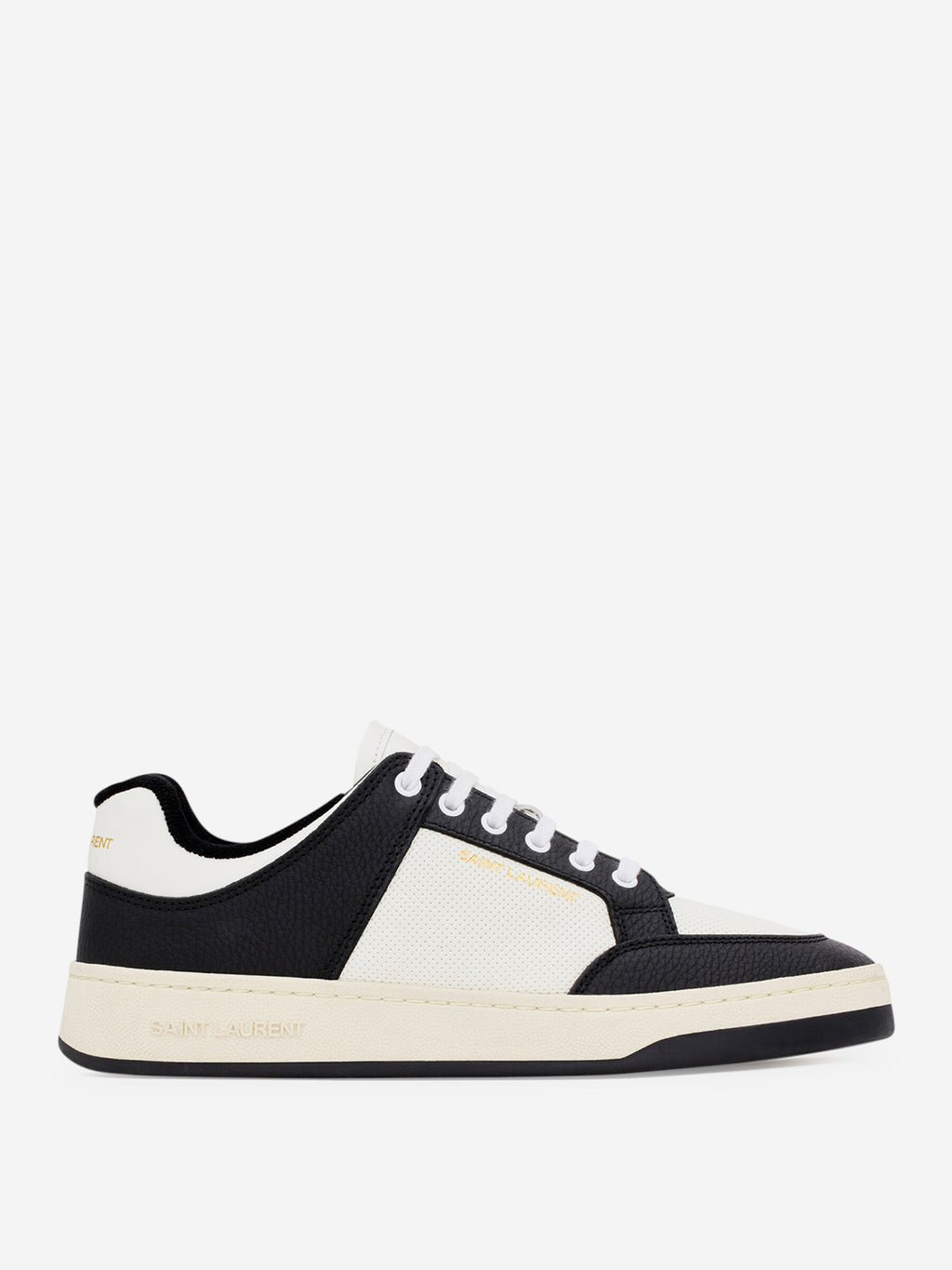 Leather Sneakers Logo Sl Saint laurent оригінал – Купити в Україні – боковий вид