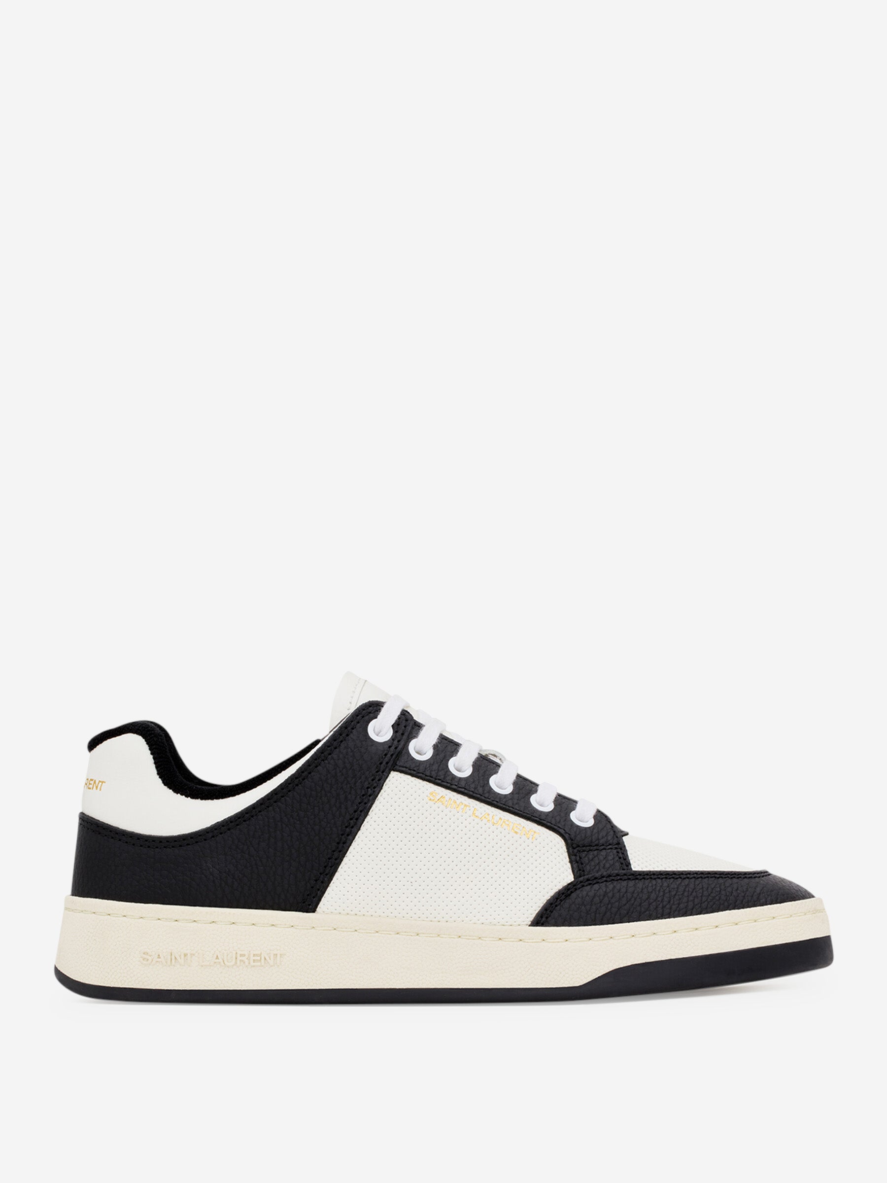 Leather Sneakers Logo Sl Saint laurent оригінал – Купити в Україні – боковий вид