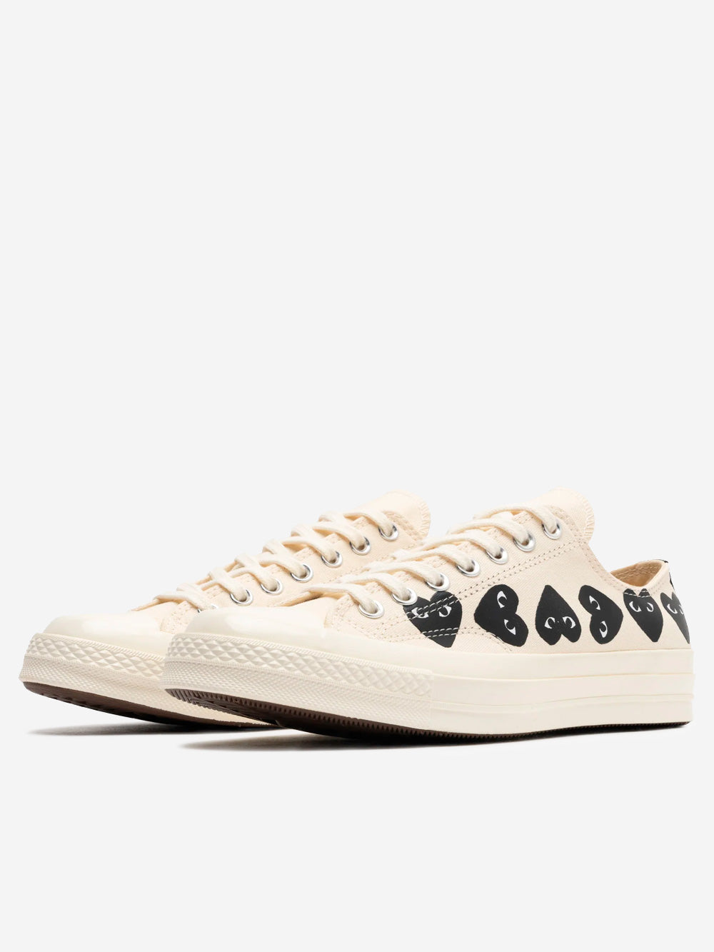 Cdg Play X Converse Multi Heart Low Comme des garcons оригінал – Купити в Україні – вид ззаду