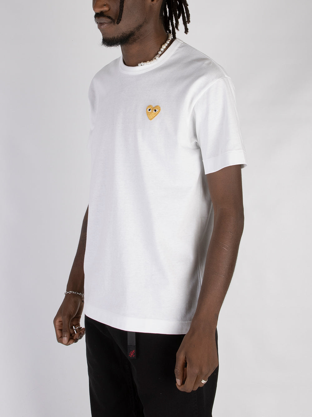 T-Shirt Heart Play Comme des garcons – Гарантія оригінальності – детальний вид