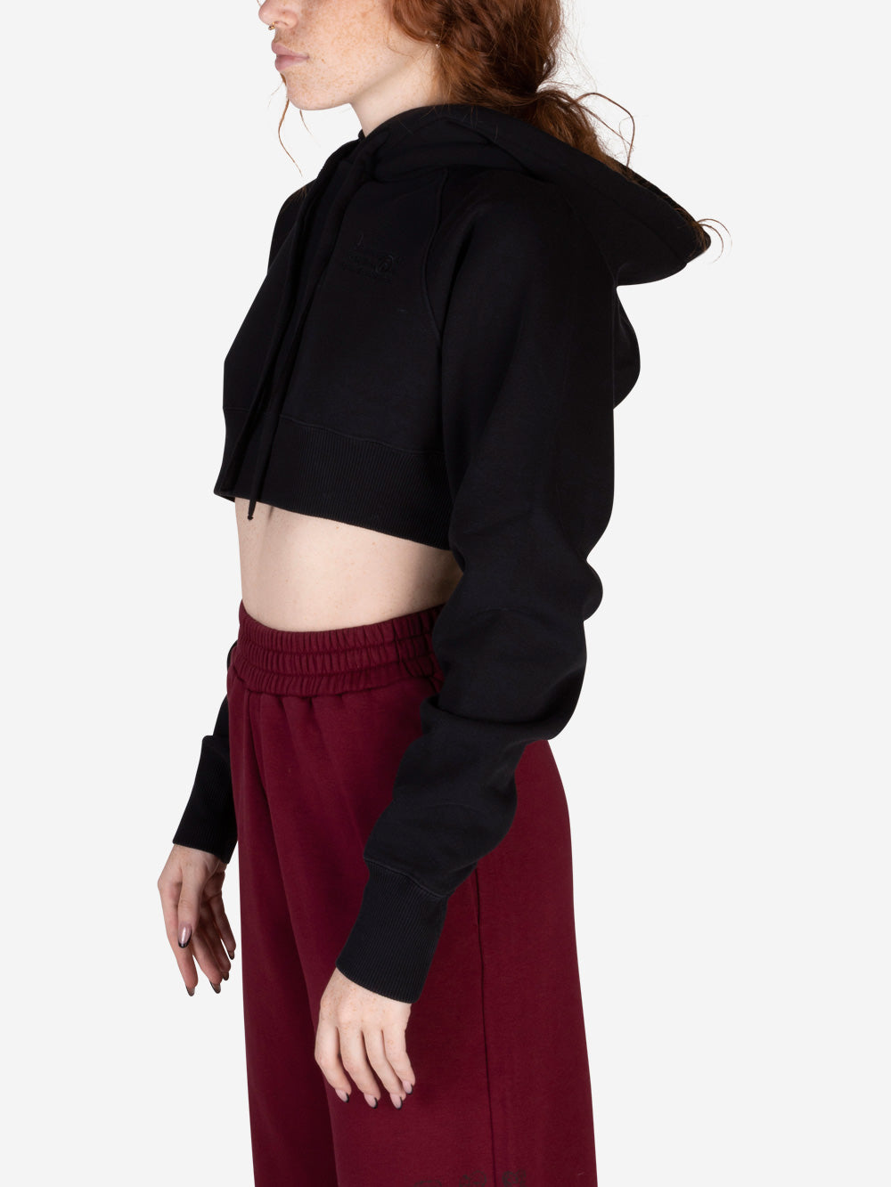 Оригінальна Cropped Sweatshirt With Black Hood Maison margiela – збільшений вид