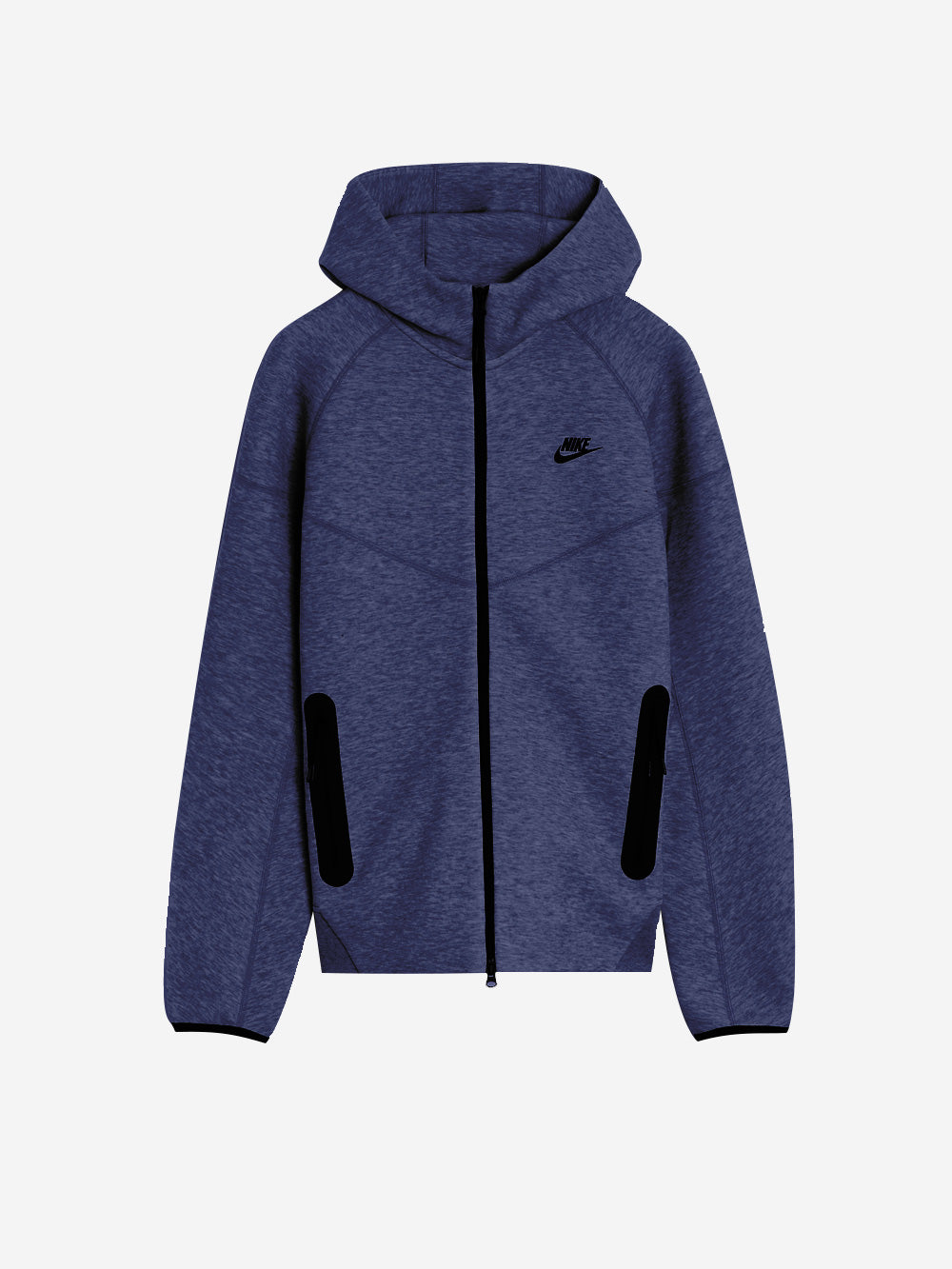 Blue Tech Fleece Sweatshirt With Zip Nike – Гарантія оригінальності – боковий вид