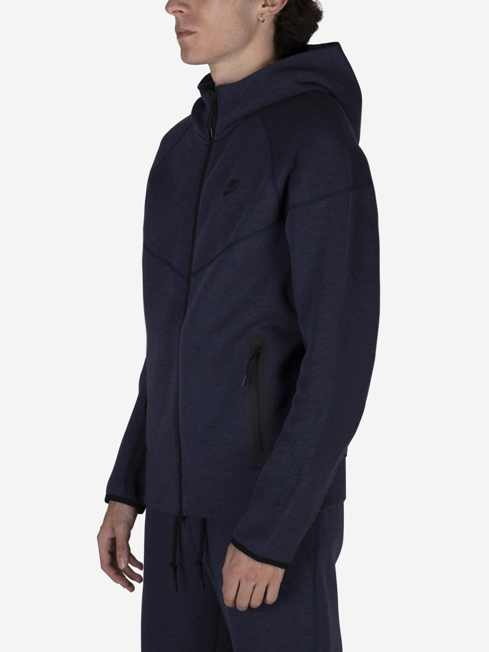 Blue Tech Fleece Sweatshirt With Zip Nike – Гарантія оригінальності – збільшений вид