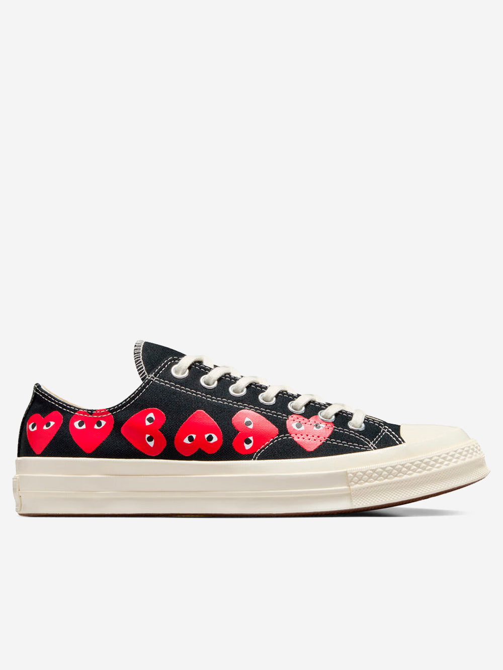 Chuck 70 Ox Multi Heart Black X Cdg Comme des garcons оригінал – Купити в Україні – боковий вид