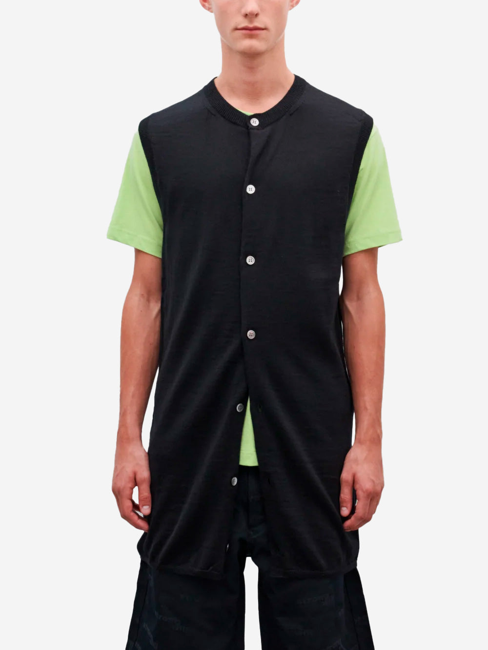 Sleeveless Knit Cardigan Comme des garcons – Гарантія оригінальності – вид ззаду
