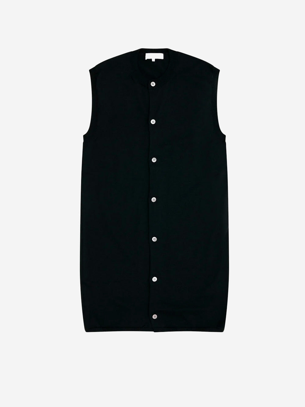 Sleeveless Knit Cardigan Comme des garcons – Гарантія оригінальності – боковий вид