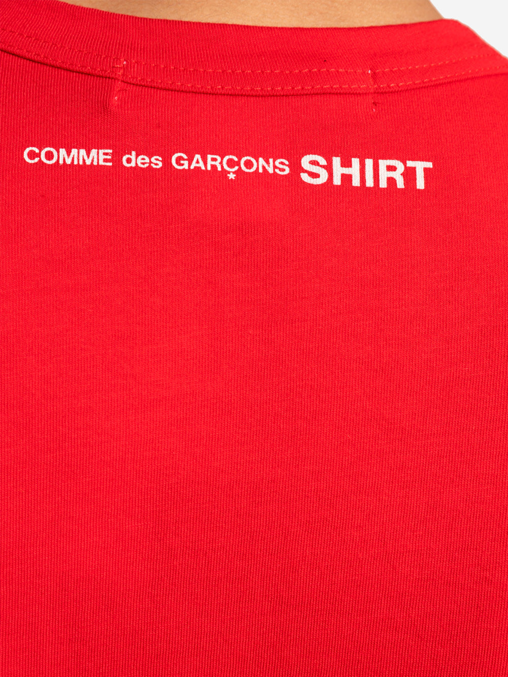 Mens Red T-Shirt Comme des garcons оригінал – Купити в Україні – вид ззаду