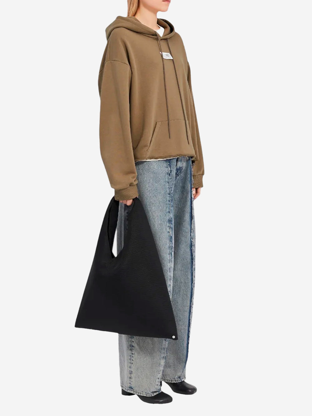 Оригінальна W Green Logo Hoodie Maison margiela – детальний вид