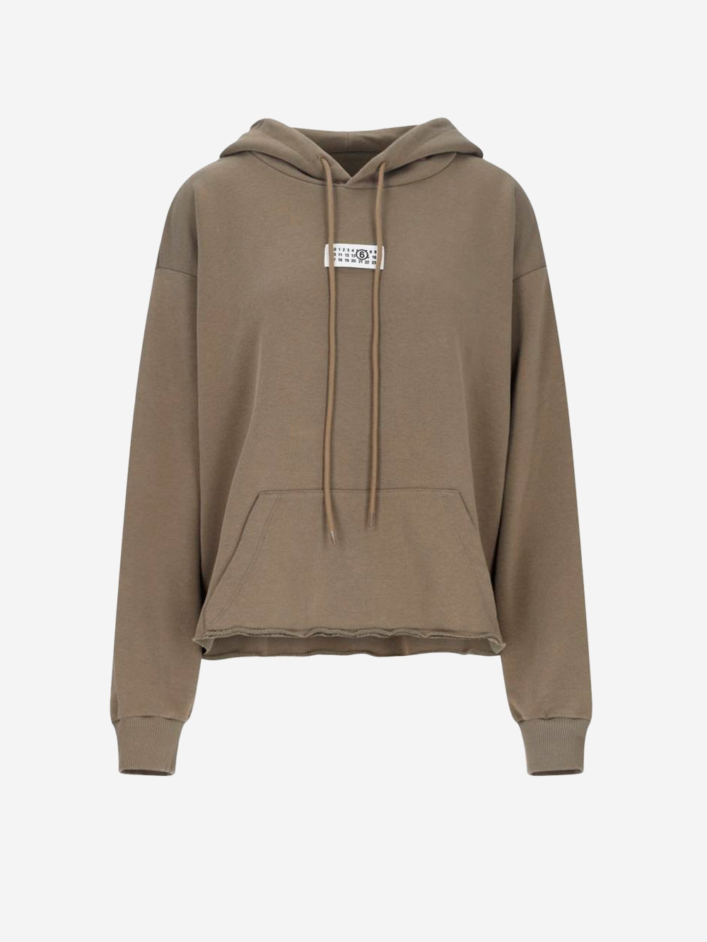 Оригінальна W Green Logo Hoodie Maison margiela – боковий вид