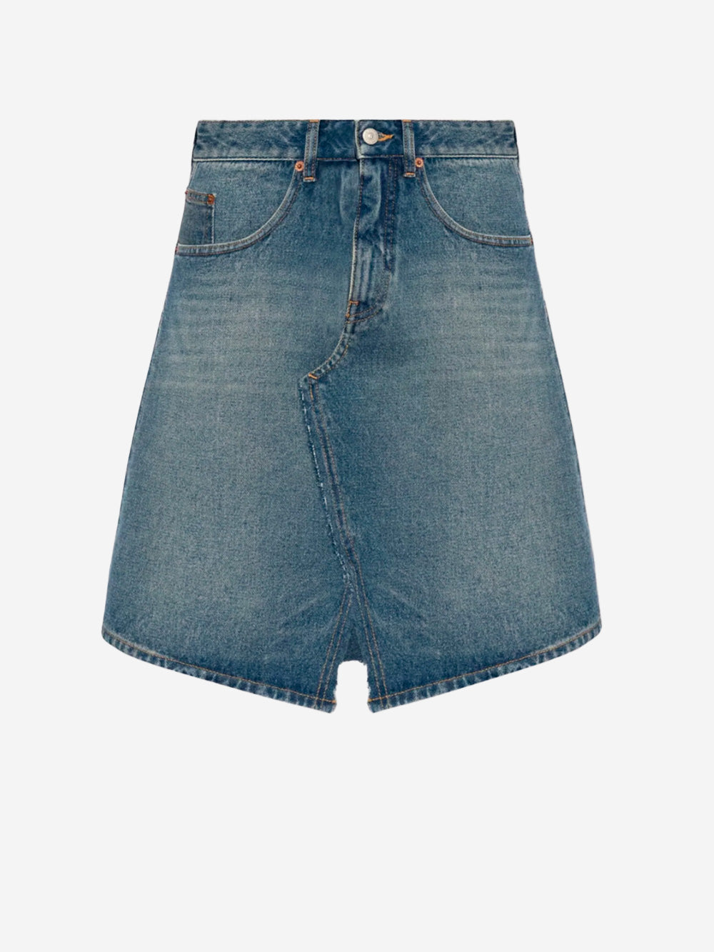 Denim MIDI Skirt Maison margiela оригінал – Купити в Україні – боковий вид