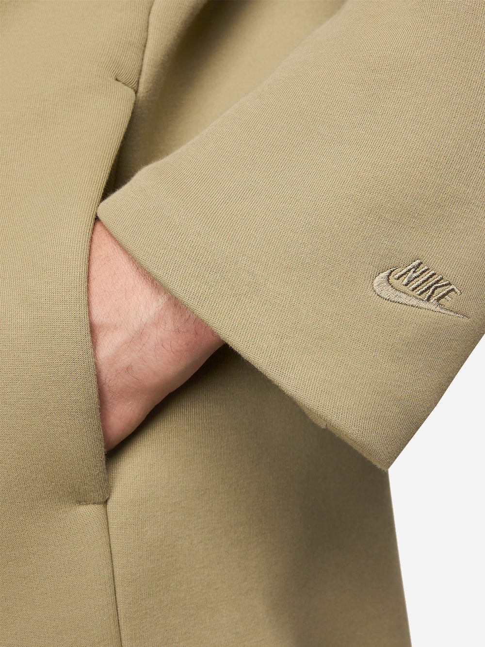 M Tech Beige Fleece Jacket Nike – Гарантія оригінальності – детальний вид