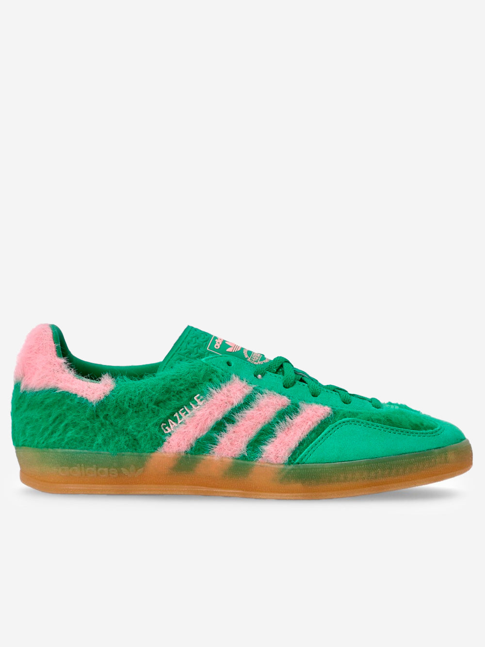 W Gazelle Indoor Green Mohair Effect Adidas – Гарантія оригінальності – боковий вид