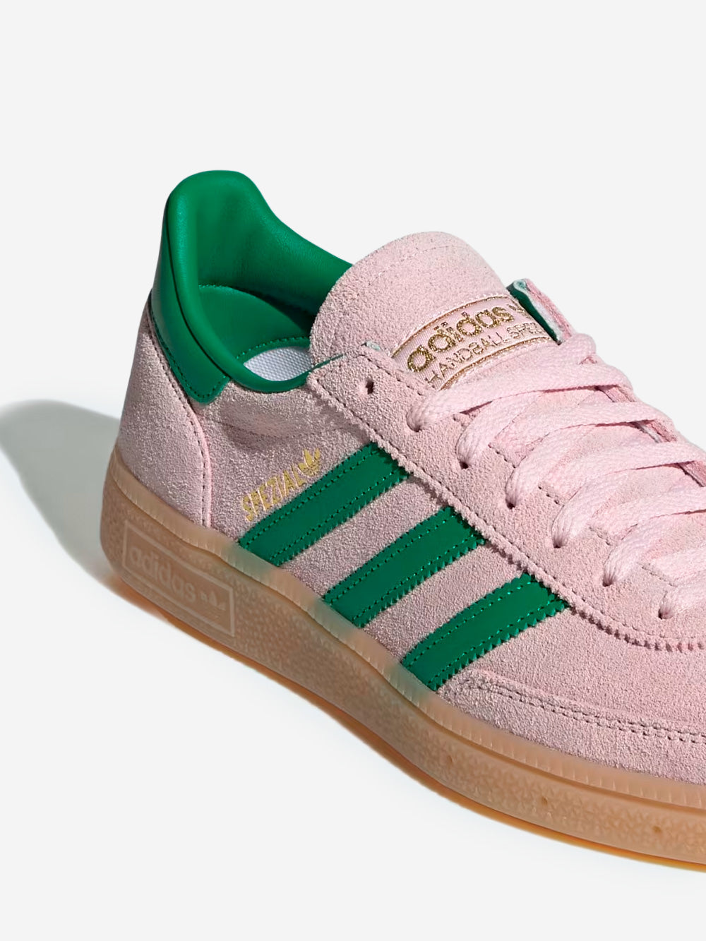 Оригінальна W Handball Spezial Pink And Green Adidas – вид ззаду